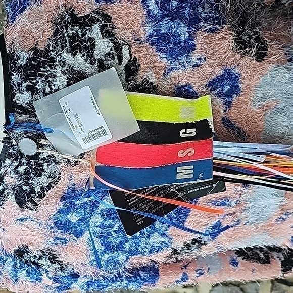 MSGM NWT Mod Feathered Fringe Dress multicolor Size 42 - Picture 7 of 10